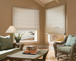 Designer Roman Shades with Cordlock